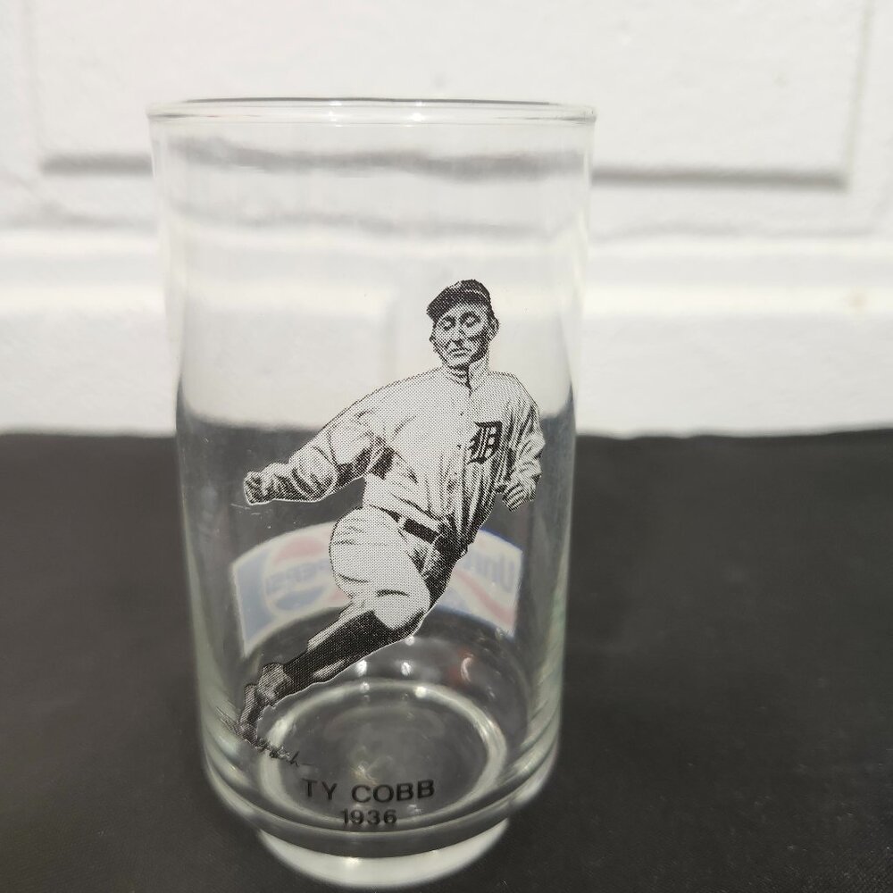 Vintage Ty Cobb Pepsi Glass
